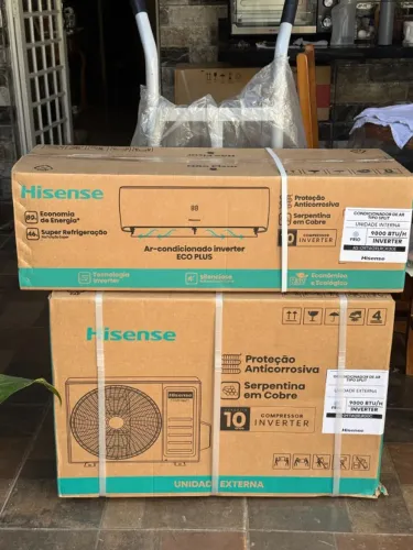 Ar Condicionado Inverter Hisense Hi Wall Eco Plus R-32 9.000 Btus Frio 220v