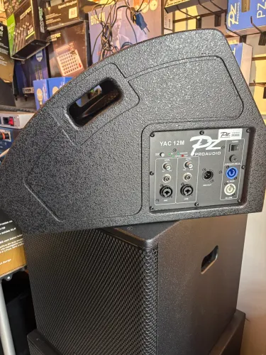 Caixa De Som Monitor 12 500w Rms Pz Audio Yac 12 Pro Preto