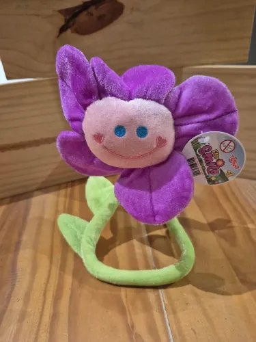 Brinquedo Flor de Pelúcia com Haste flexível