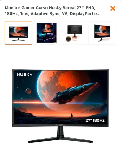Monitor Gamer Curvo Husky Boreal 27"