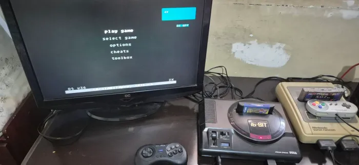 Mega drive japonês + everdrive