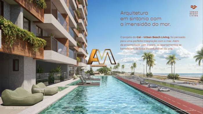 QUARTO E SALA COM VARANDA EM PITUAÇU