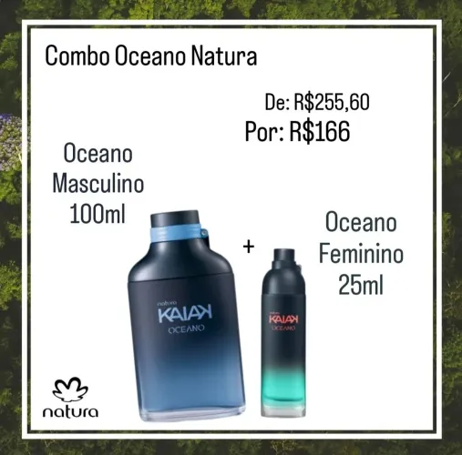 Combo Kaiak Oceano Natura - Masculino 100ml e Feminino 25ml