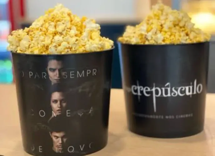 Balde de pipoca crepúsculo