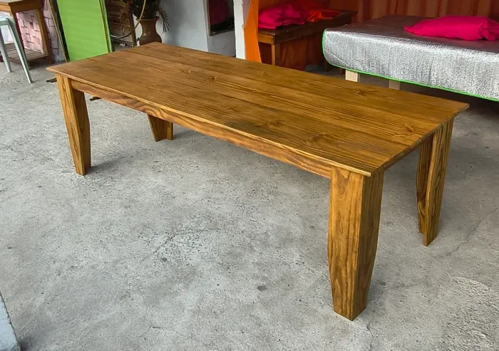 Mesa de madeira maciça 240x90 NOVA