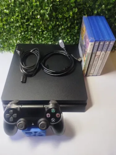 Ps4 Slim 1TB - Excelente Estado Kit Completo