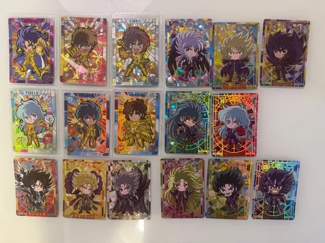 Cartas Kayou Cavaleiros do Zodíaco Série SS-QR (conforme foto) - Cartas Raras!!