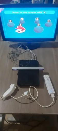 Nintendo wii completo com jogo