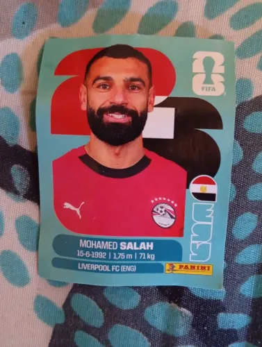 Figurinha da copa do mundo do SALAH