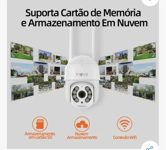 Câmera inova Wi-Fi 
