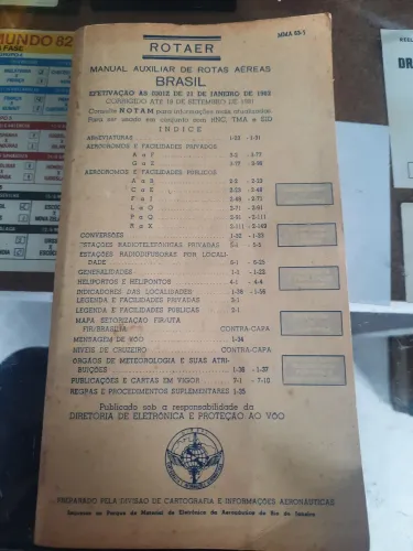 Rara edição da ROTAER de 1982 **leia a descrição**