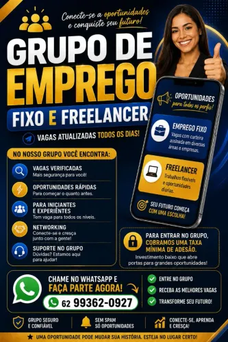 Grupo de vaga de emprego e freelancer 