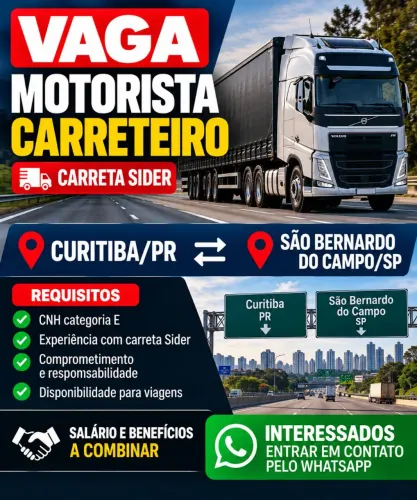 Motorista carreteiro
