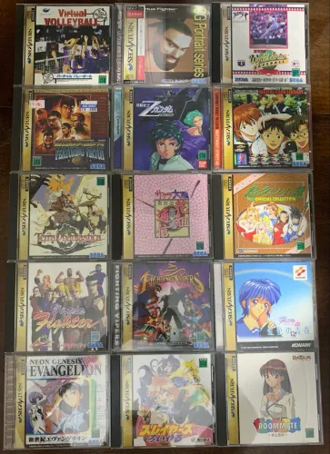 65 Jogos Originais Sega Saturn Japoneses (Lote)