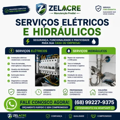 Eletricista e Encanador | Serviços Elétricos e Hidráulicos em Rio Branco