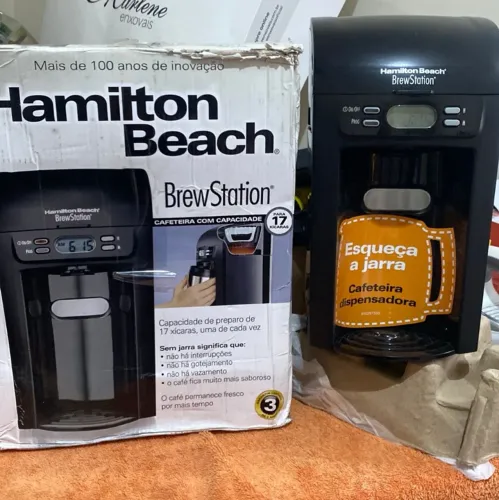 cafeteira brewstation hamilton beach 17 xícaras digital 127 volts