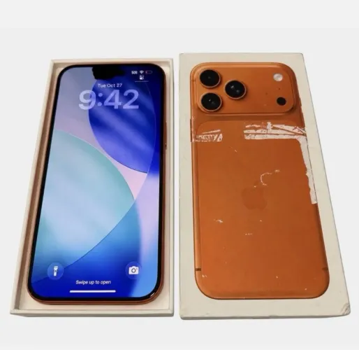 Apple iPhone 17 Pro Max - 256 GB, Desbloqueado, Bateria 100% - Tela Danificada