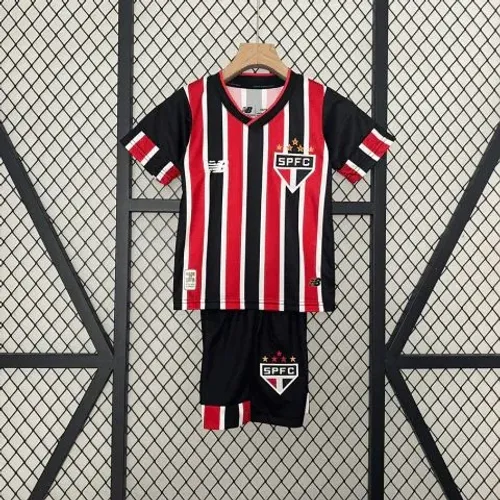 Conjunto Infantil São Paulo Tricolor 24/25 Defeito camisa NB Tamanho 8/9 Anos
