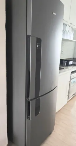 Geladeira Consul Inox Freezer Embaixo