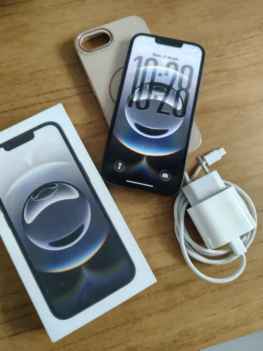 iPhone 16e preto - 128GB