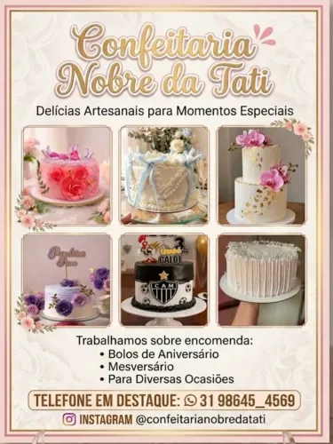 Bolos de aniversário para eventos diversos