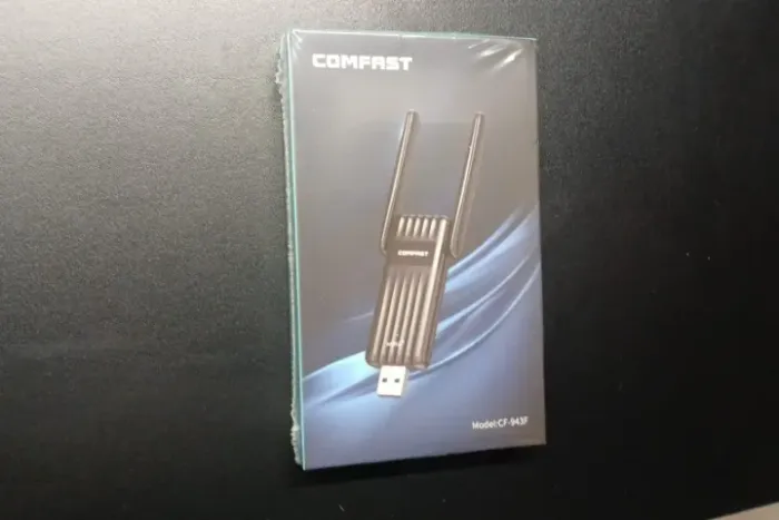 Adaptador ComfastAX900 USB Wi-Fi 6 2.4 e 5.0, Bluetooth 5.3, novo lacrado na caixa.