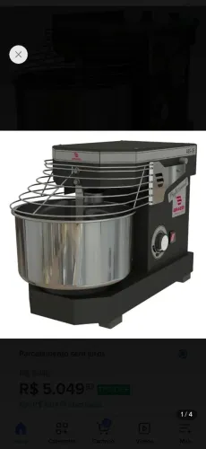 Amassadeira espiral Braesi 5kg