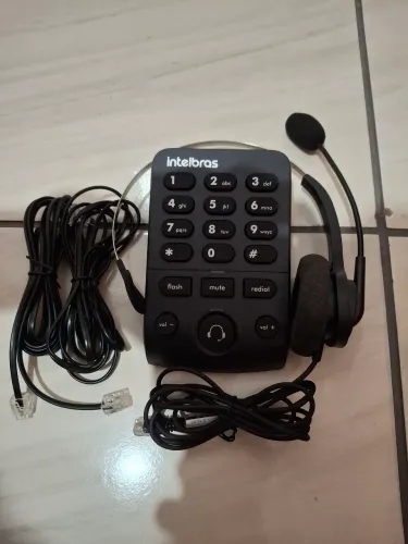 Telefone headset profissional