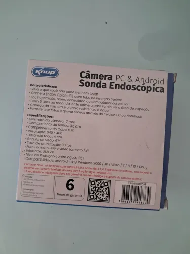 Câmera sonda endoscópica