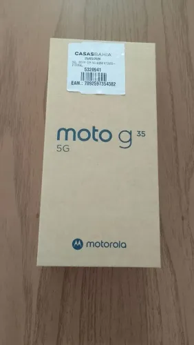 Vendo celular moto g 35 coral 256GB novo caixa lacrada.nota fiscal tudo certinho.