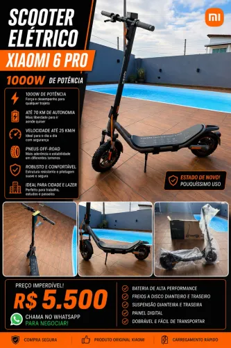 Vendo patinete ( zero ) xiaomi 6 pro 1000w