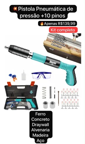 Pistola de Pressão kit completo