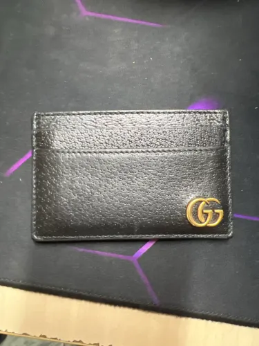 Porta cartão gucci original com caixa sacola e nota fiscal