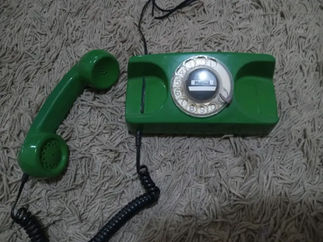 Telefone retrô verde FUNCIONA