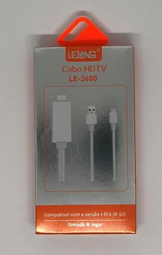 Cabo Mhl Hdmi Adaptador Hdtv para Iphone 8, X e iPad Novo na Caixa