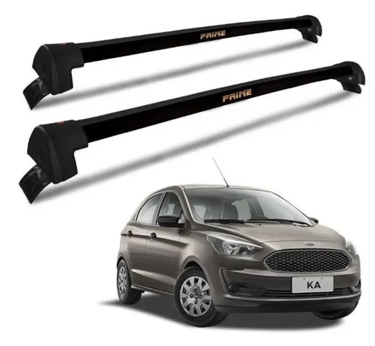 Rack Teto Novo Ka Hatch Sedan 2014 2015 2016 2017 2018 2019, instalado.