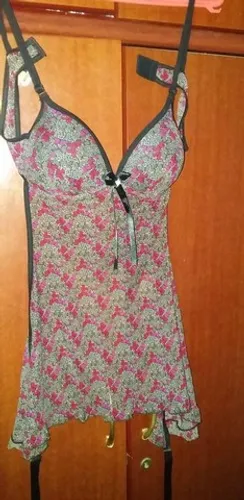 Conjunto de camisola e lingerie milla tamanho m nova