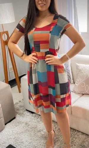 Vestido de viscose