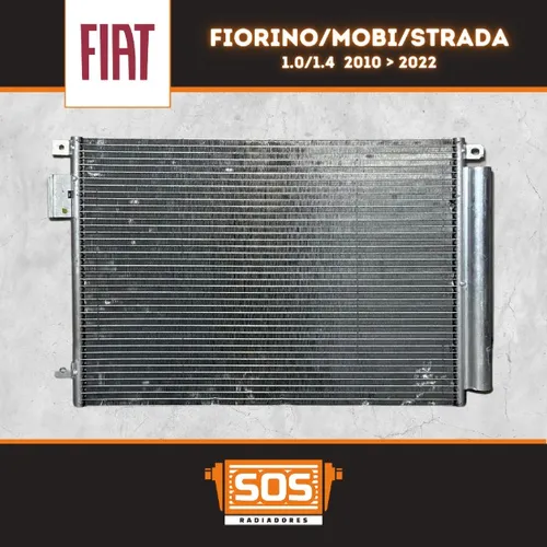 Condensador Fiat Fiorino/Mobi/Strada (Sistema Denso) 2010/2022