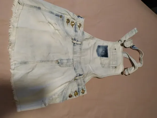 Jardineira jeans 40