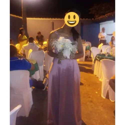 Vestido Rosa chá/pastel/Rosé 