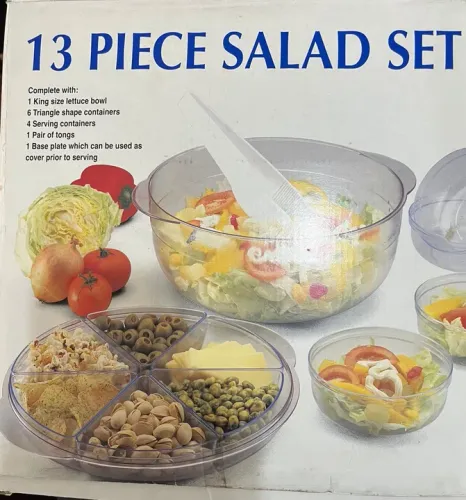 Jogo de Salada 13 Peças - Novo