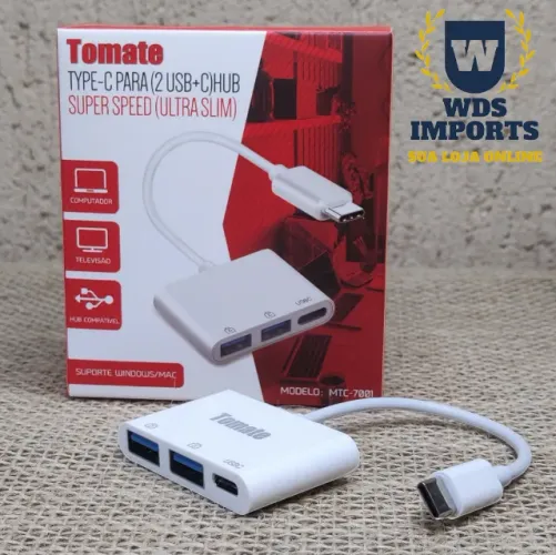 Adaptador Usb Tipo C Otg 2 USB + C Macbook