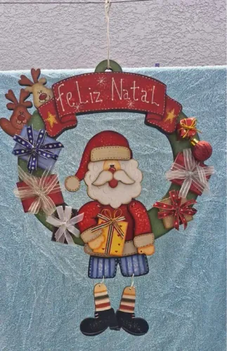 Guirlanda de Natal + Varal Papai Noel
