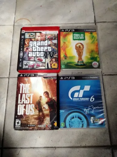 4 jogos originais do PS 3