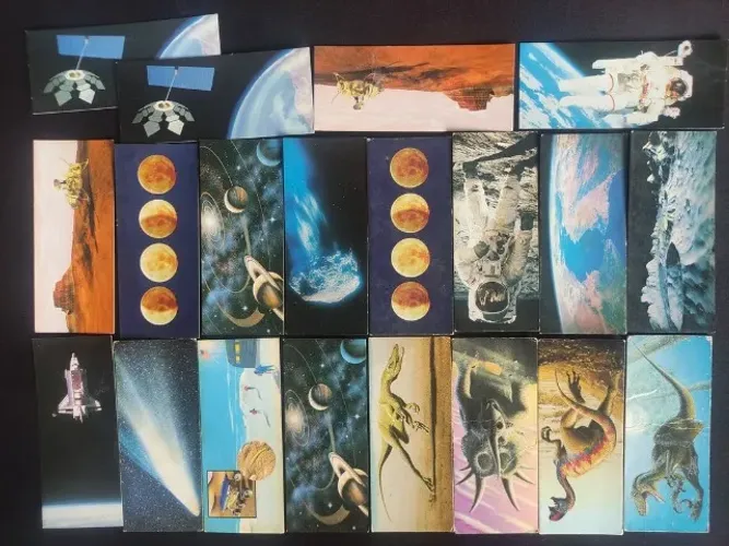 Cartas Nestlê Dinossauros e Espaço Viagem Espacial
