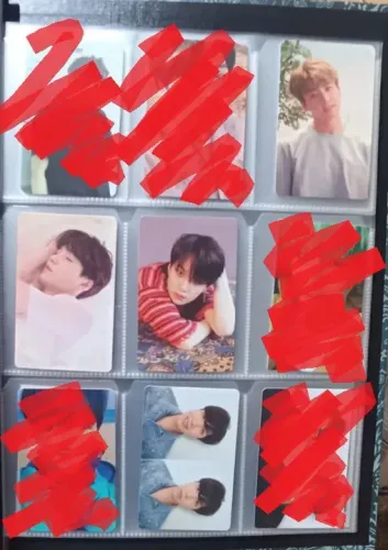 BTS PHOTOCARDS YOONGI, JUNGKOOK E HOSEOK VALOR CADA 