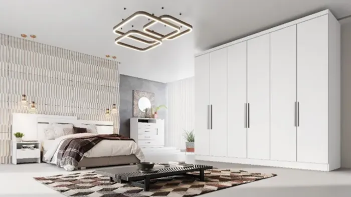 quarto roupeiro armario guarda roupas 100% mdf