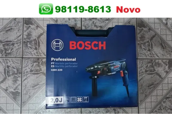 Martelete Bosch GBH (Rompedor e Rotativo)  Equipamento NOVO