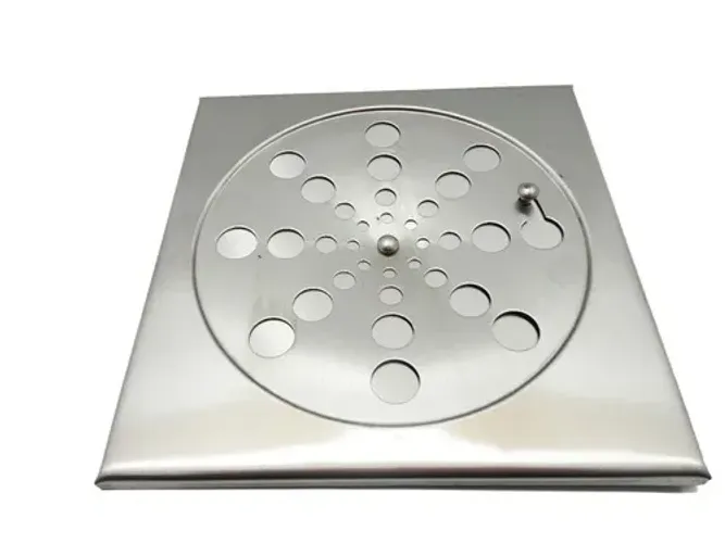 Ralo Quadrado Em Inox Abre E Fecha Com Caixilho 15 X 15cm - Bestfer